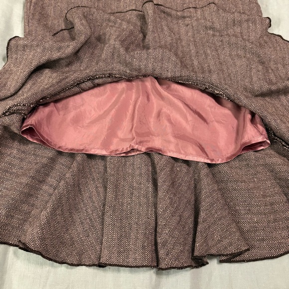 Marciano High-Low Brown Ruffle Skirt - Picture 4 of 14